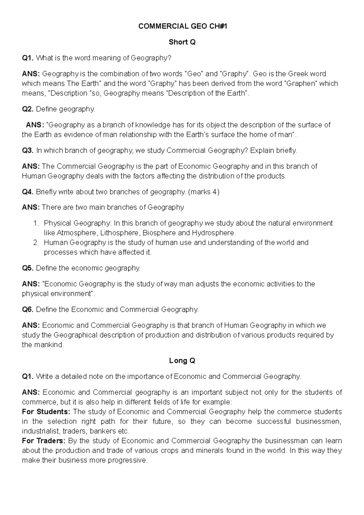 ch-1-introduction-of-geography-commercial-geo-ch-short-q-q1-what-is-the-word-meaning-of