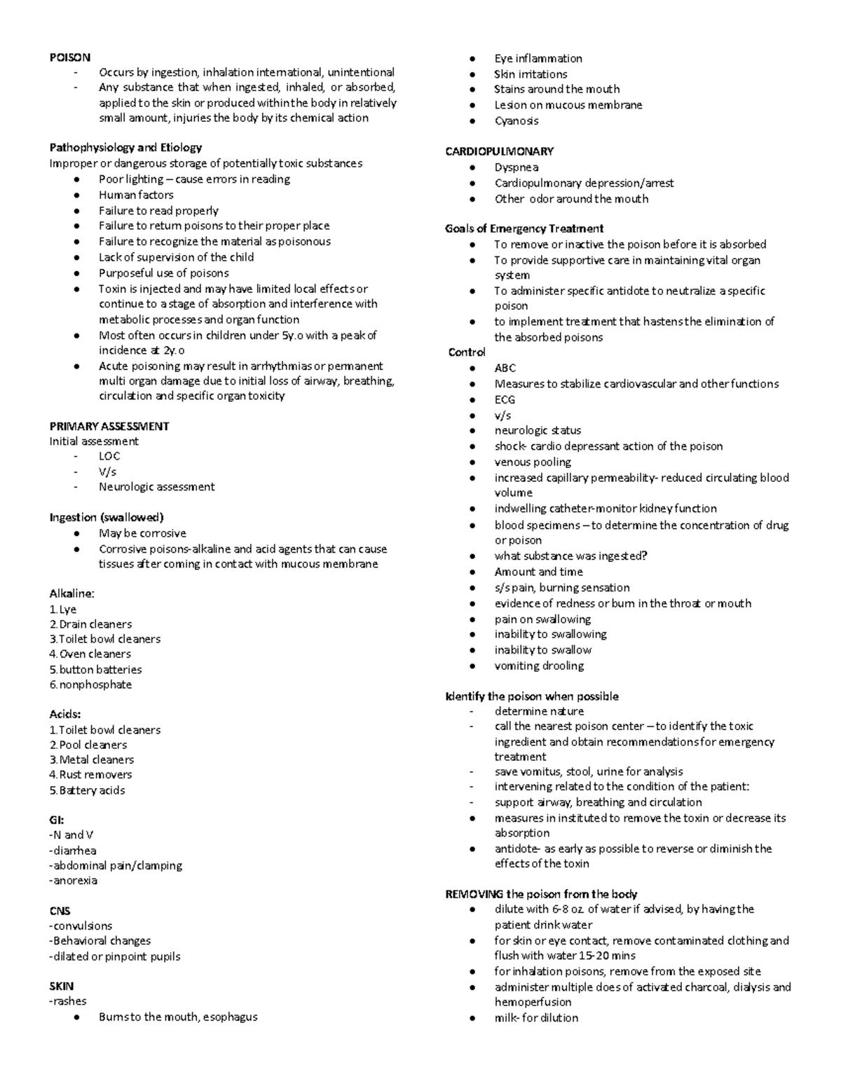 Poison - None - POISON Occurs by ingestion, inhalation international ...