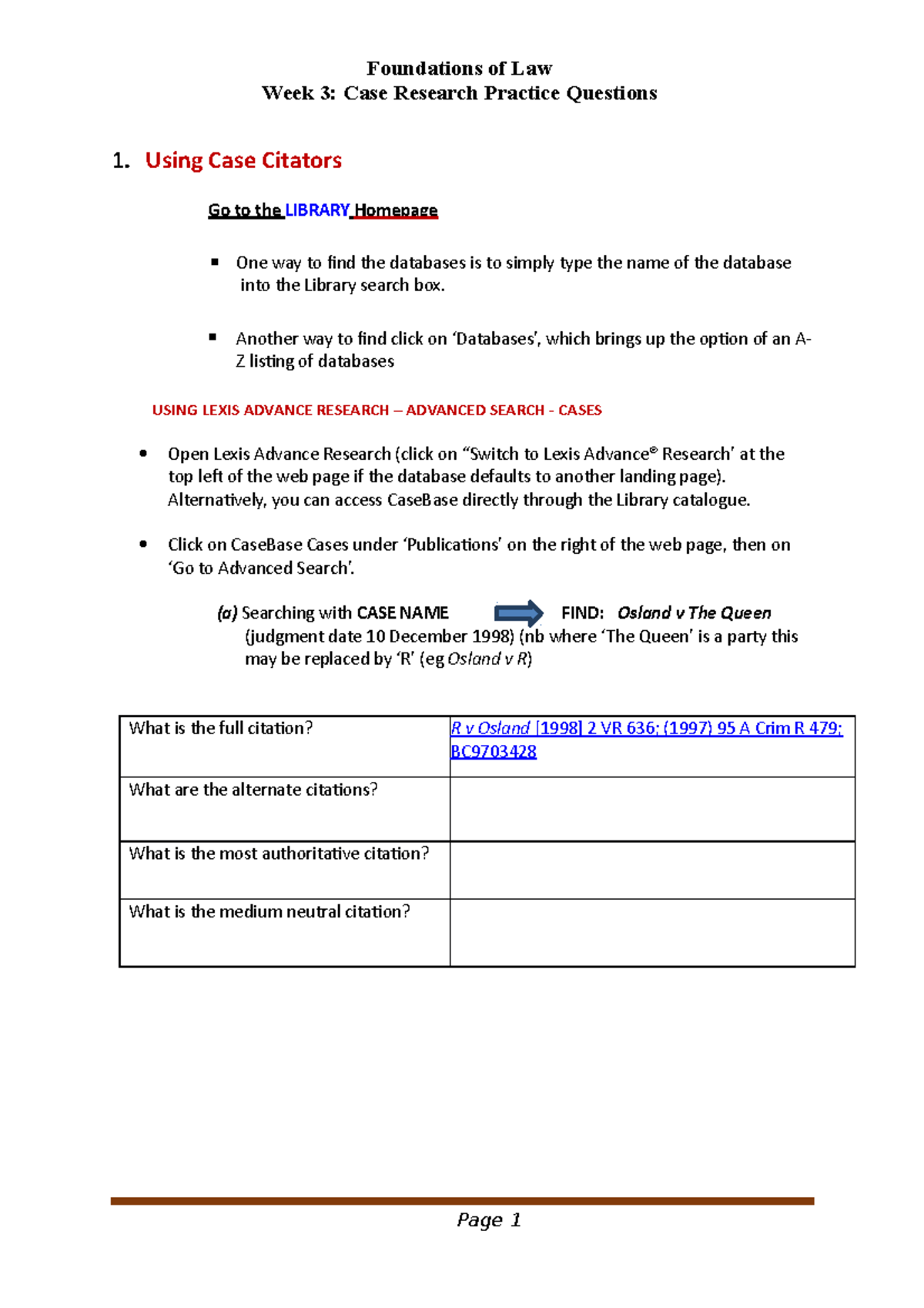 Week 3 Case Research Practice Questions - Week 3: Case Research ...
