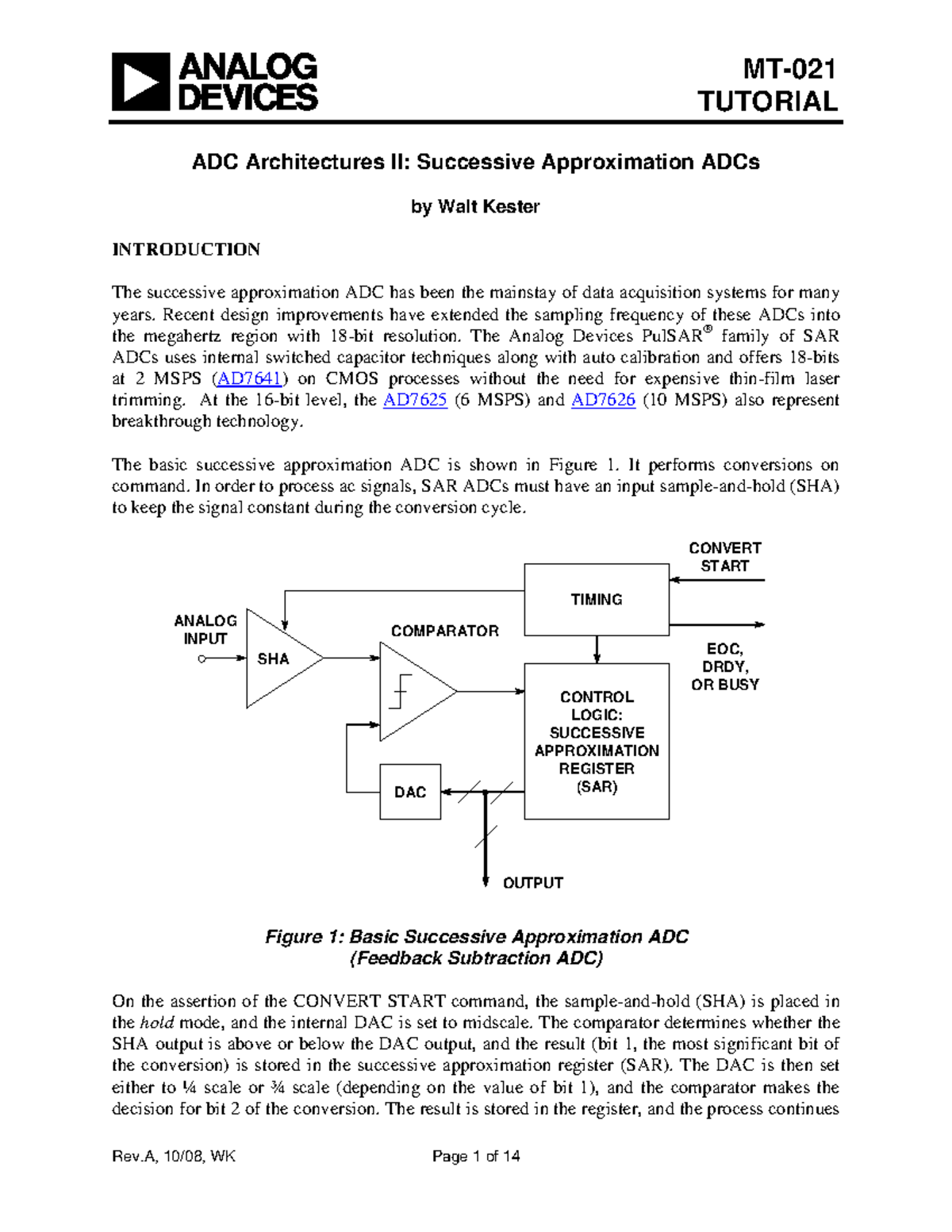 MT-021 - Summary Electronics and Communication Engineering - TUTORIAL ...