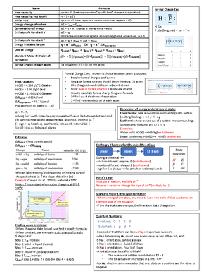 Cheat sheet print outs exam 3 - Formal Charge Exs: H: 1e- F: 6e-(long ...