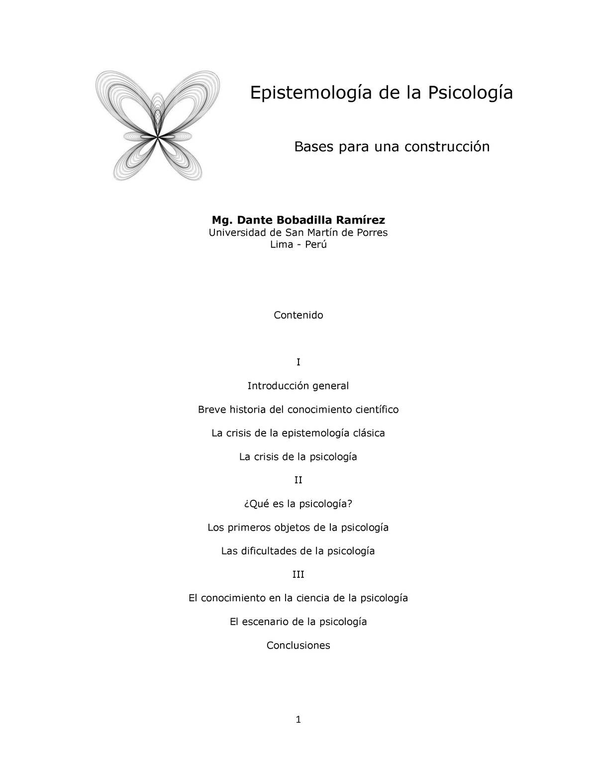 Epistemología De La Psicología - Epistemología De La Psicología Bases ...