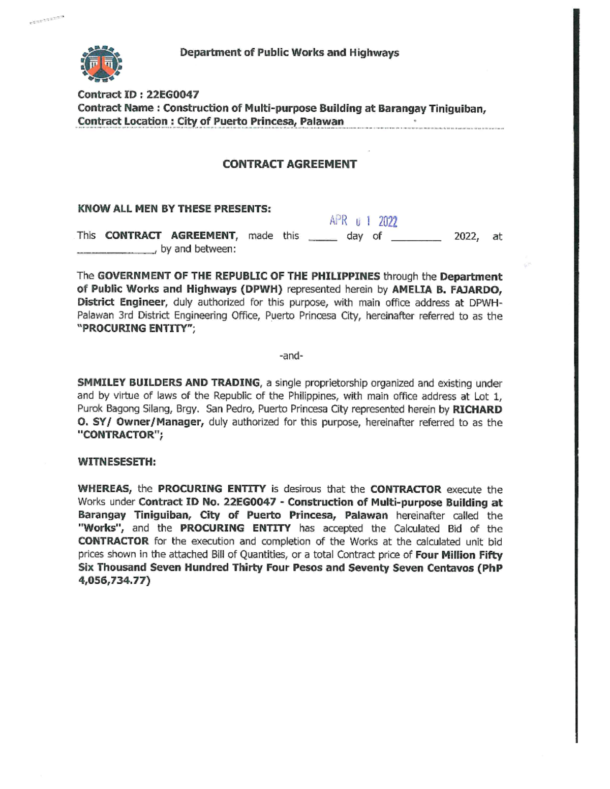 Lump Sum Contract SSSSSSSSSSSSSSSSSSSSSSSSSSSSSSSSSSSSSS - Department ...