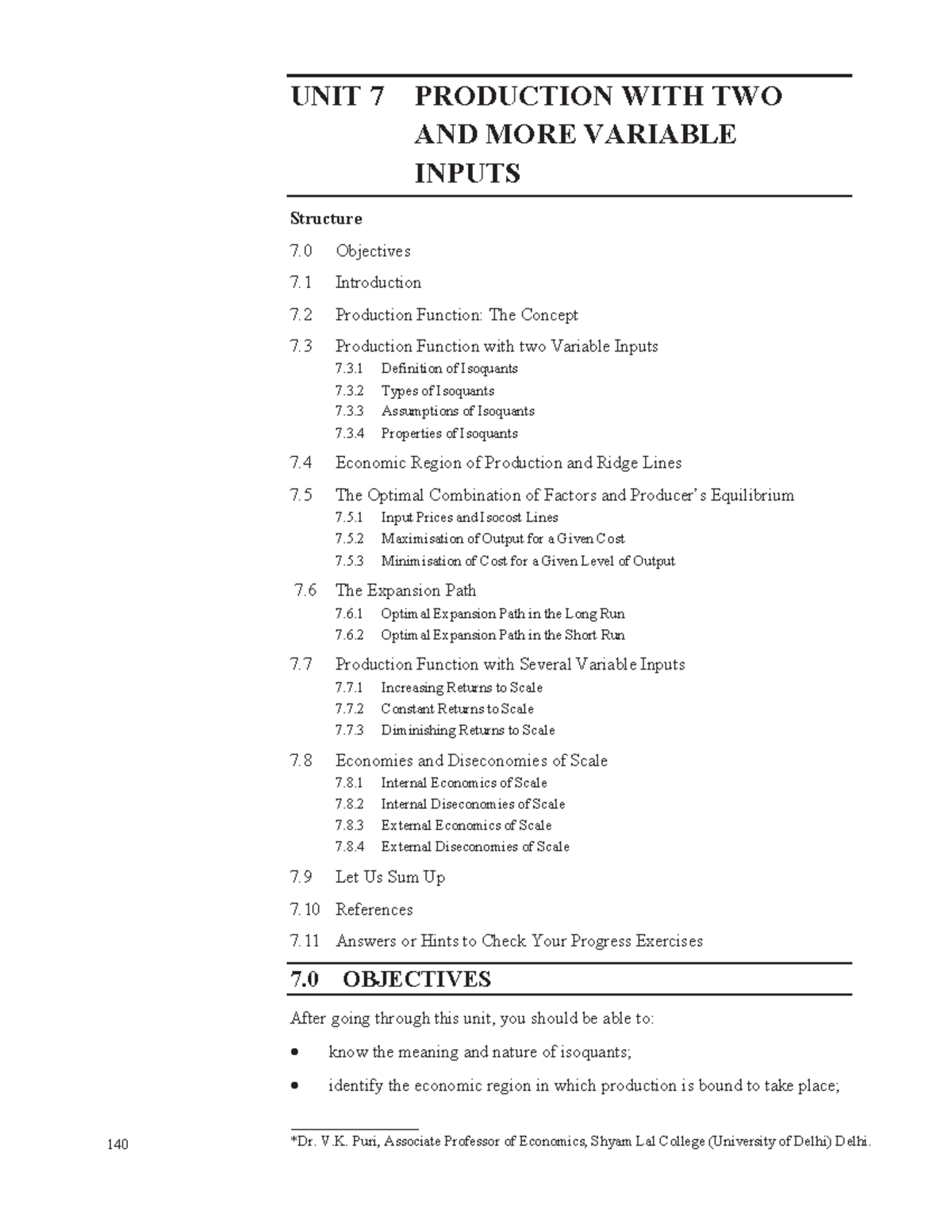 Unit-7 - New - UNIT 7 PRODUCTION WITH TWO AND MORE VARIABLE INPUTS ...