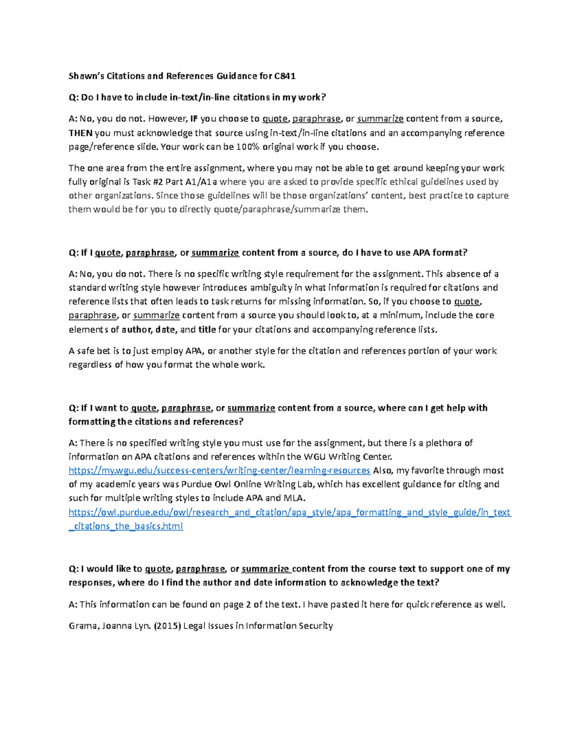 Citations and References FAQ - Shawn’s Citations and References ...