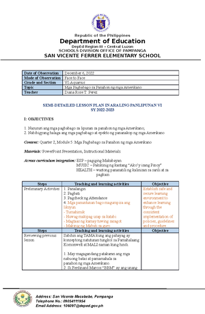 ENG6 Q3 Module 1 - ENGLISH 6 - English Quarter 3 - Module Present a ...