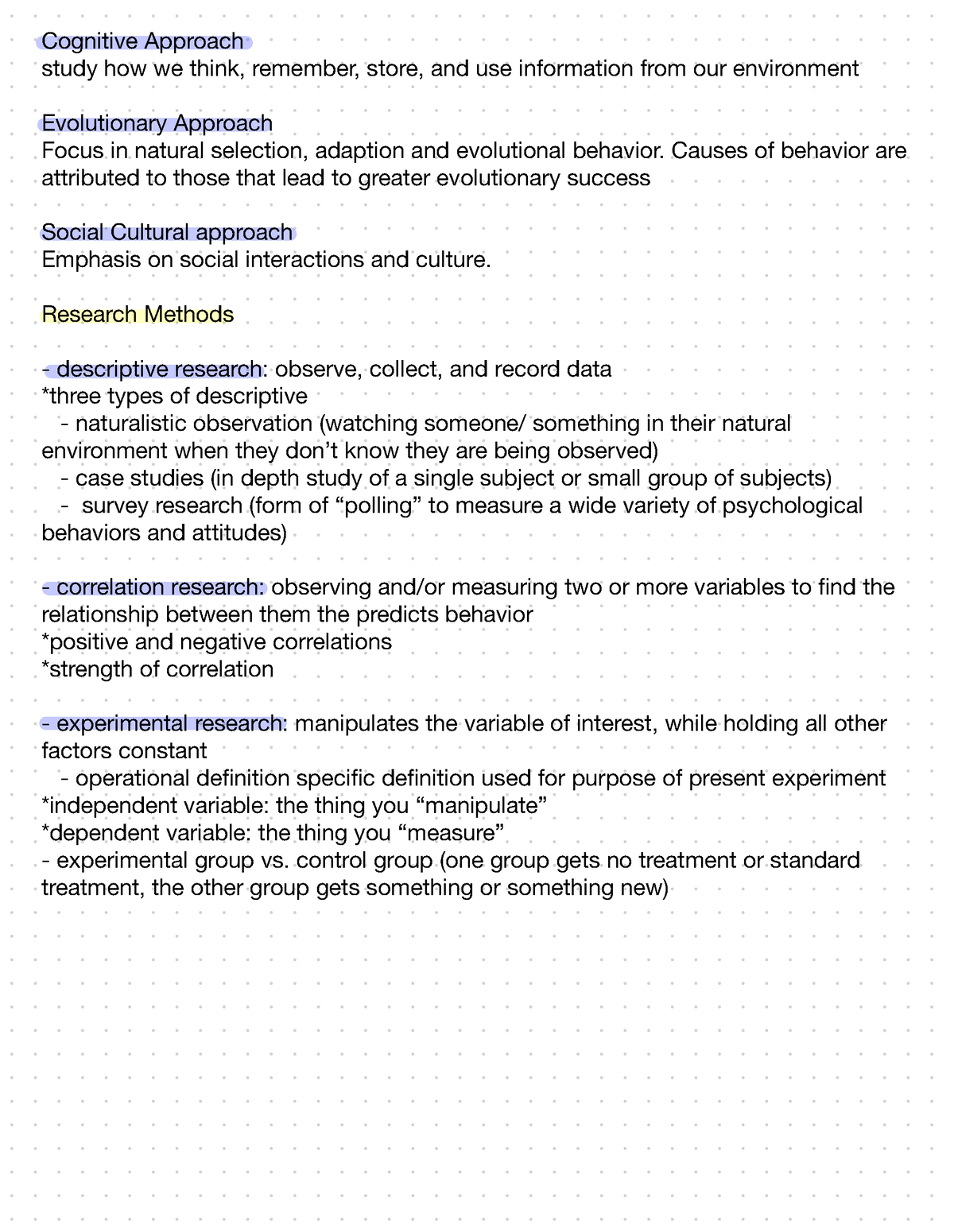 Psych 2 - Lecture Notes Cover The Basics Of Pysch And The Brain And ...