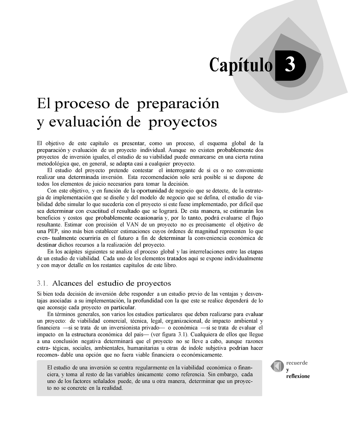 03 El Proceso De Preparación Y Evaluación De Proyectos Capítulo 3 El Proceso De Preparación Y 9516