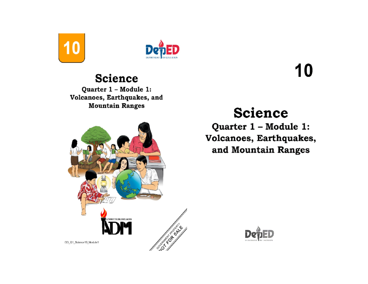 Science 10 Module 1 - To Enhance Knowledge - ENVS-101 - Studocu