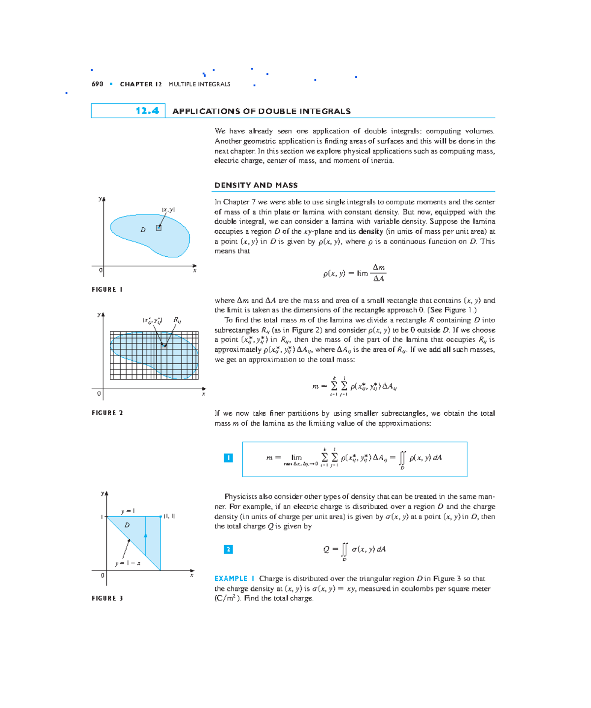 Math work ch - math work - APPLICATIONS OF DOUBLE INTEGRALS We have ...