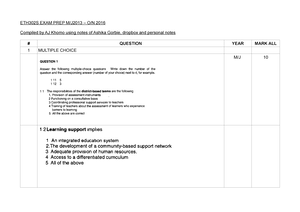 TPN3704 Assessment 2 Questions - 1. Choose the correct options stating ...