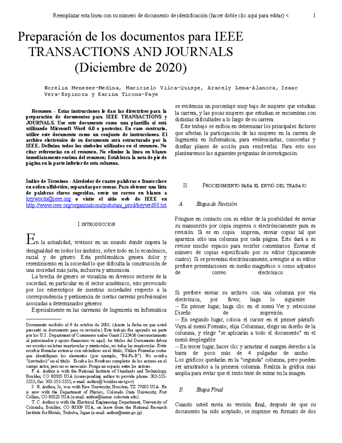 Formato presentacion documentos normas ieee - Resumen - Estas ...