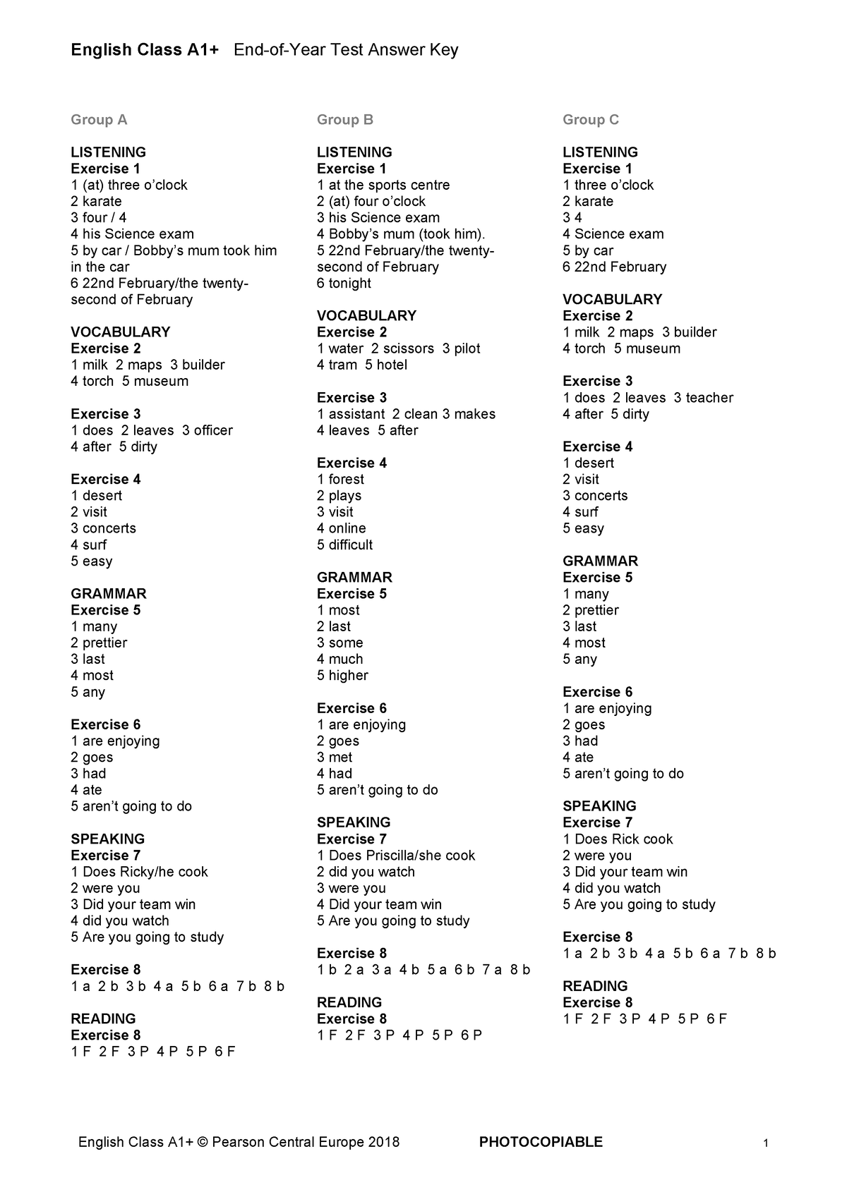 Inbound 17442400768921879 - English Class A1+ End-of-Year Test Answer ...