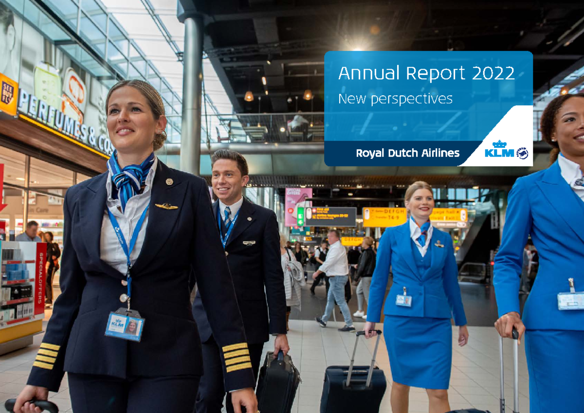 KLM Annual Report 2022 Description + Assignent info Annual Report