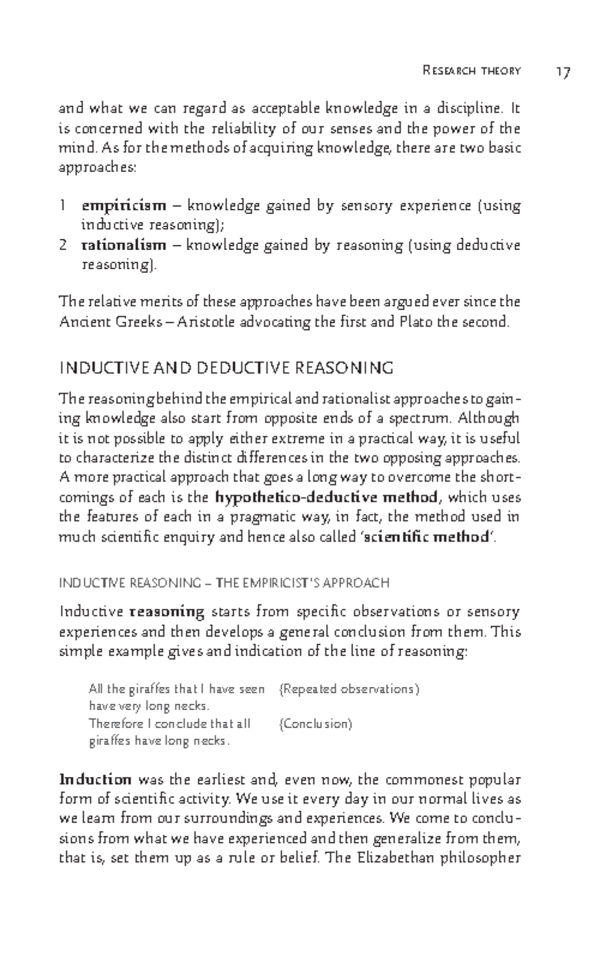 N walliman research methods the basics pg 32 35 research theory