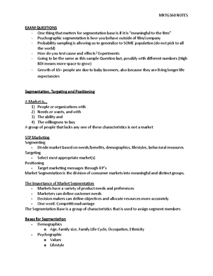 Lecture notes, lectures about chapter 7 - Consumer behavior - Chapter 7 ...