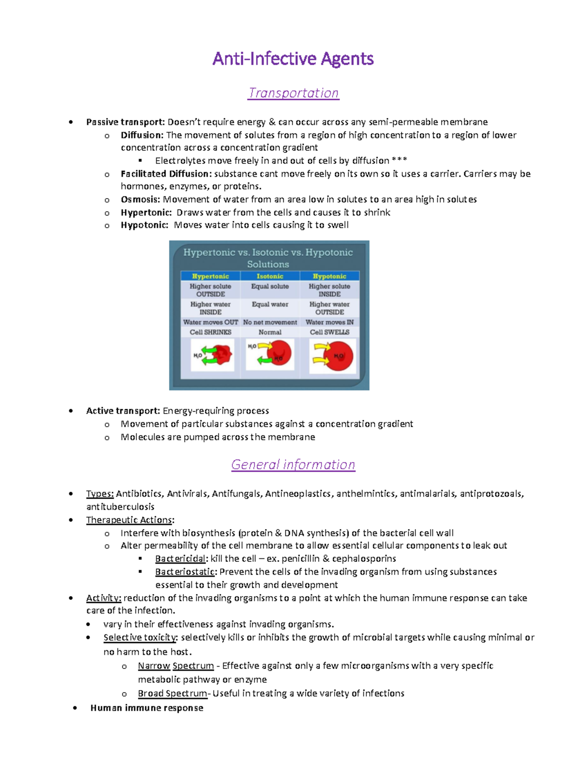 Anti-infective agents & antibiotics - upload ready - Anti-Infective ...