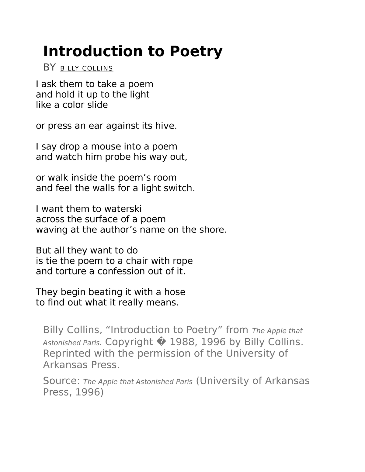 introduction to poetry by billy collins        
        <figure class=