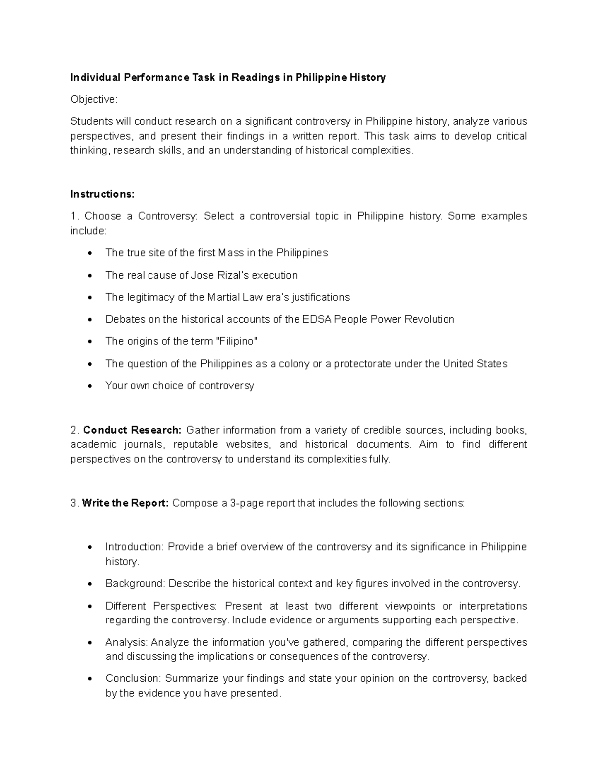 RPH - Prelim PT 1 - Do not use for plagiarism. - Individual Performance ...