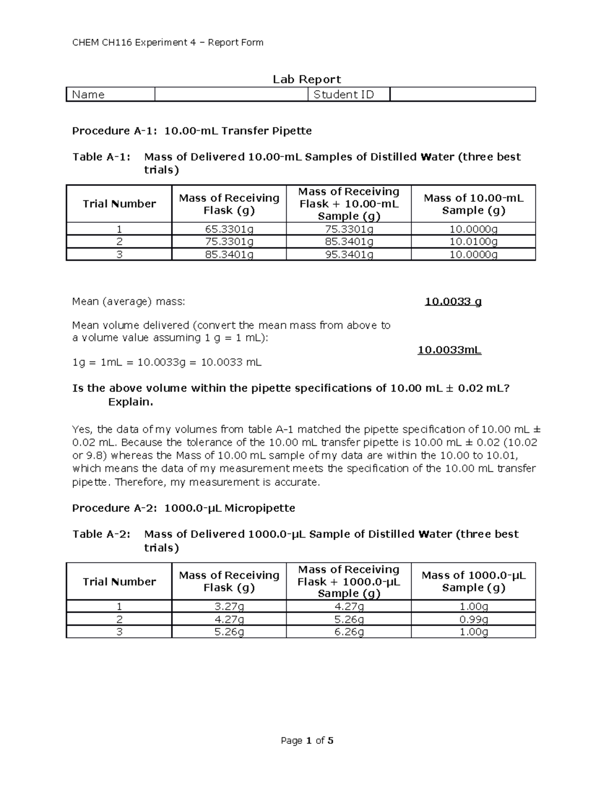 chem-ch116-experiment-4-an-introduction-to-volumetric-glassware-lab