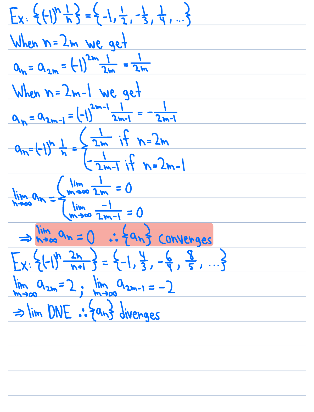 Epsilon Definition Of A Limit - Ex At Lit 5, When N 2m We Get An 92ms L ...