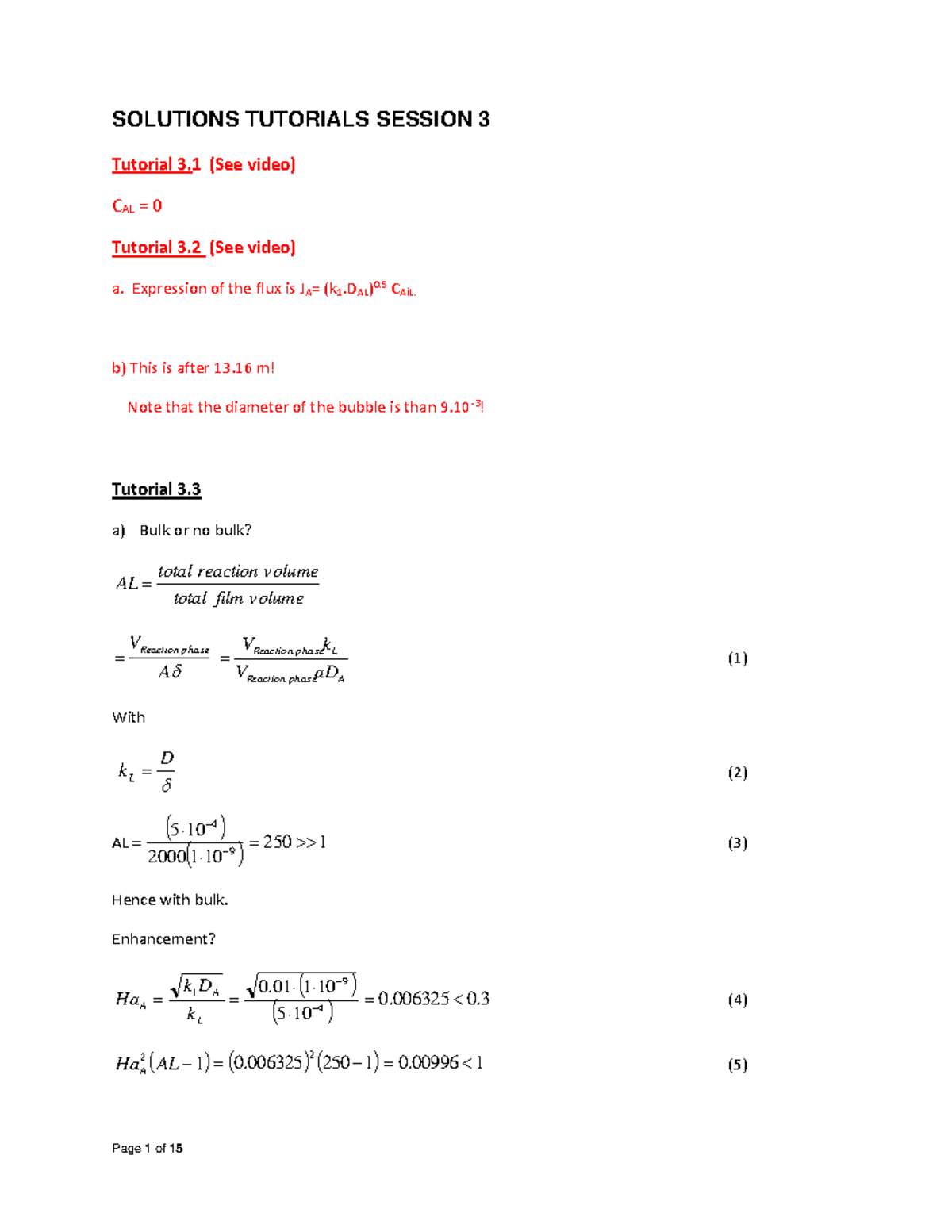 3a - Solutions tutorials session 3 (2021) - Student version - Tutorial ...