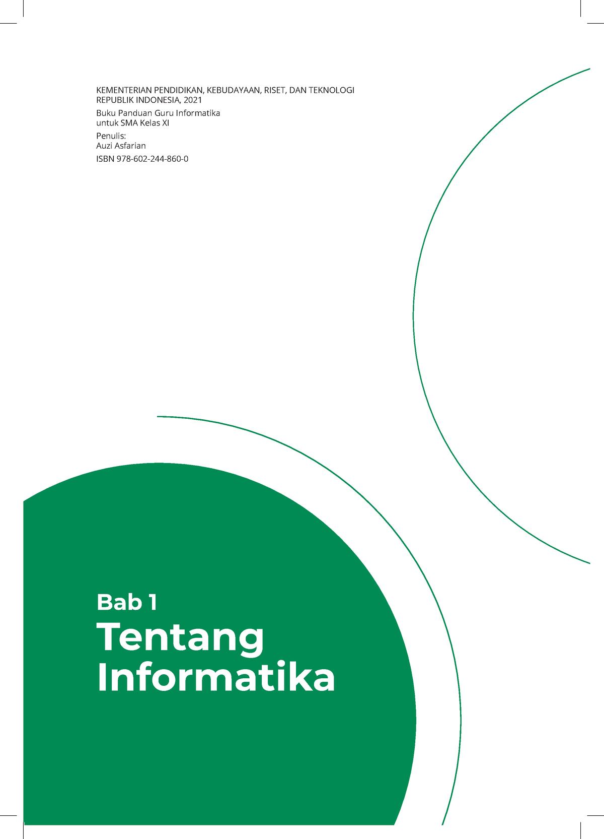 Buku Guru Informatika - Buku panduan Guru Informatika Untuk SMA Kelas