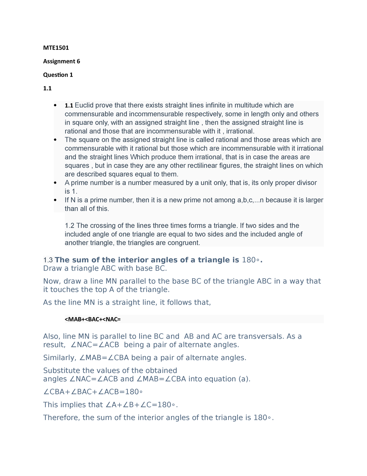 mte1501 assignment 5 questions and answers