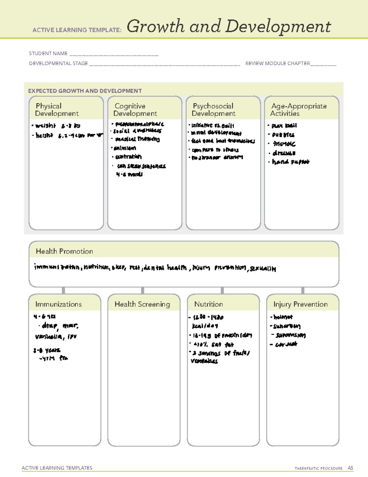 Active learning template Preschool - ACTIVE LEARNING TEMPLATES ...