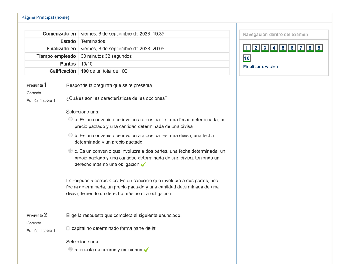 EA4. Balanza De Pagos Y Tipo De Cambio Examen - Página Principal (home ...