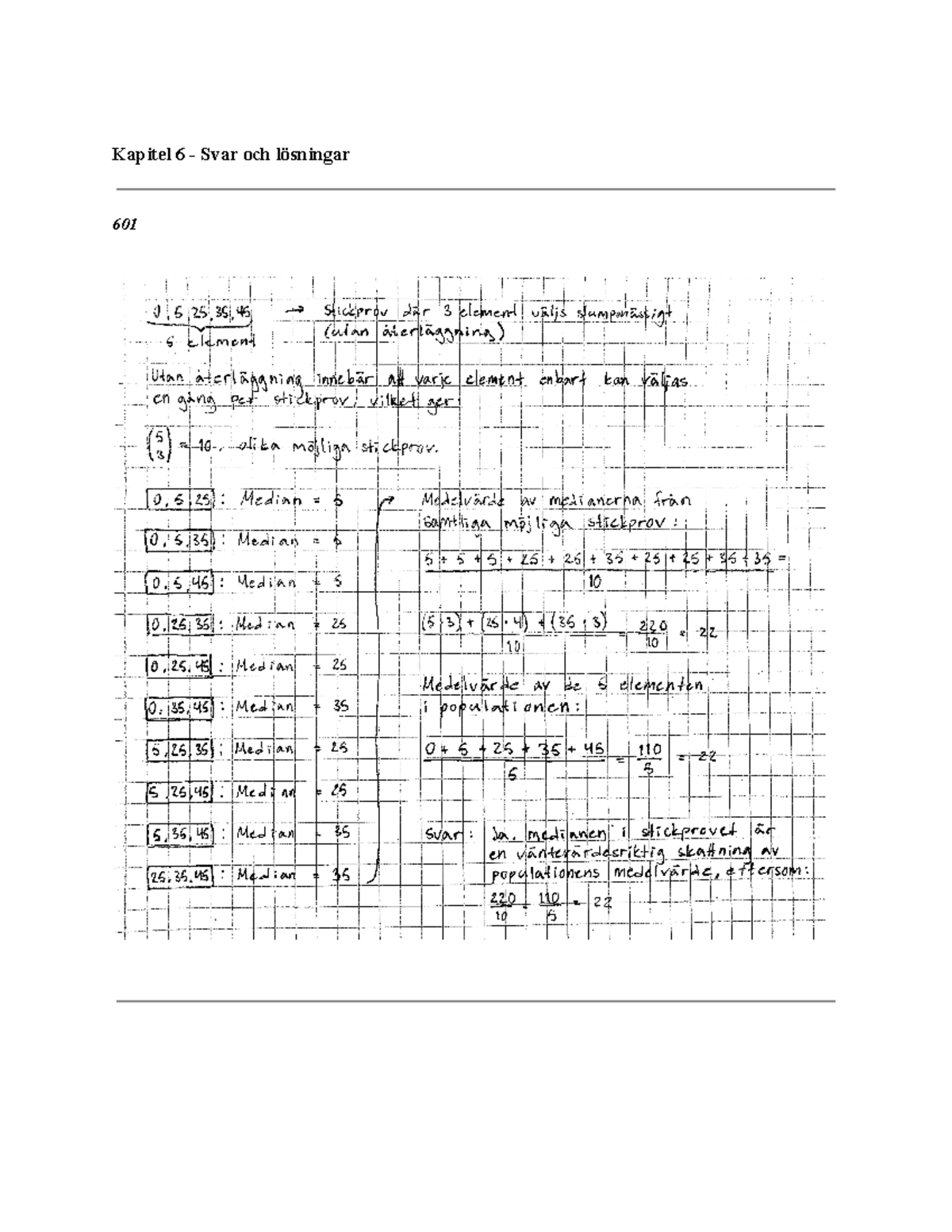 Statistisk Dataanalys - Svar Och Lösningar Till Kapitel 6 - Kapitel 6 ...