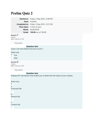 System Integration And Architecture 1 Prelim LAB QUIZ 1 - PRELIM LAB ...