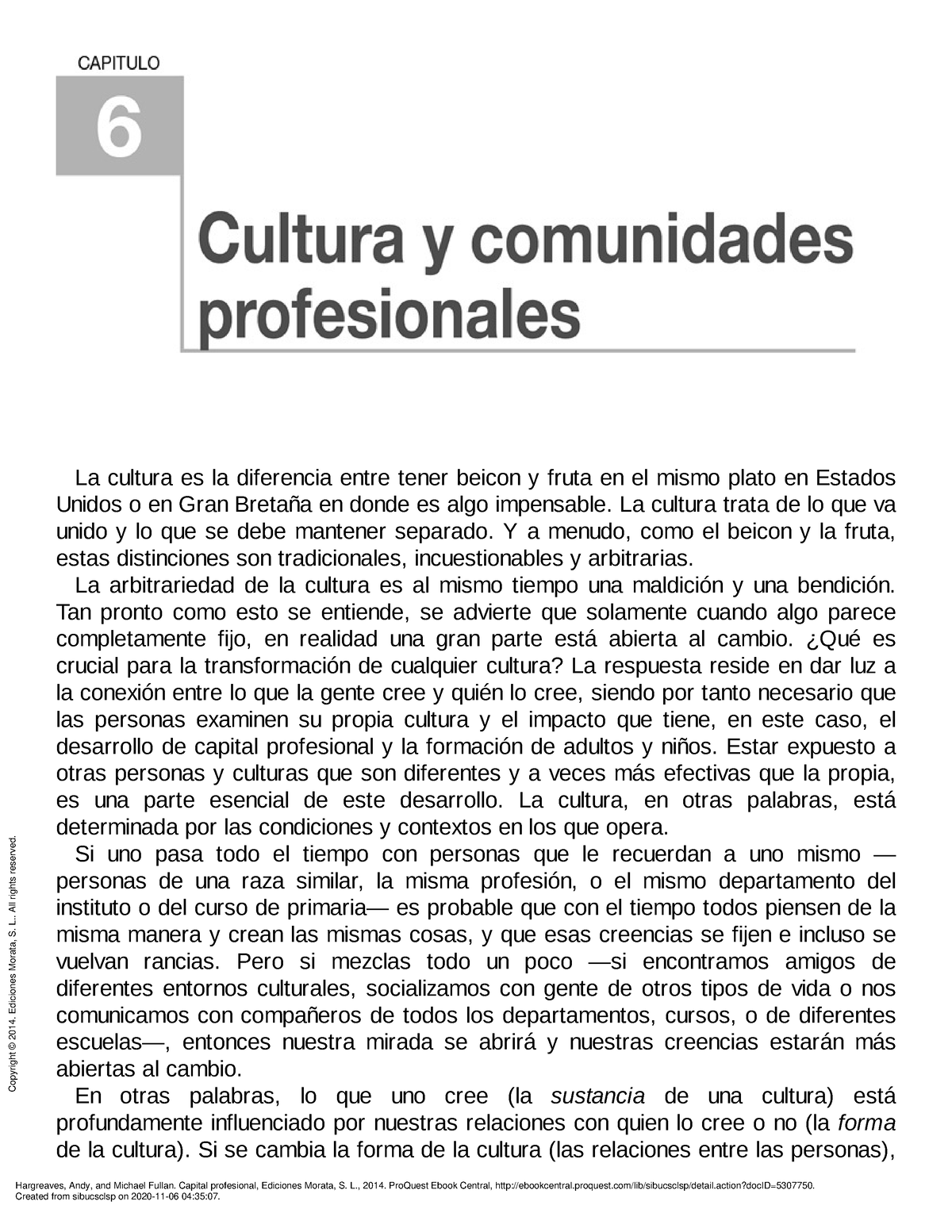 Capital Profesional - ( Capítulo 6 Cultura Y Comunidades Profesionales ...