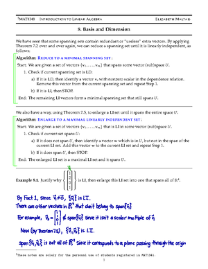 Dimension Theorems - Lessons - † MAT1341 I NTRODUCTION TO L INEAR A ...