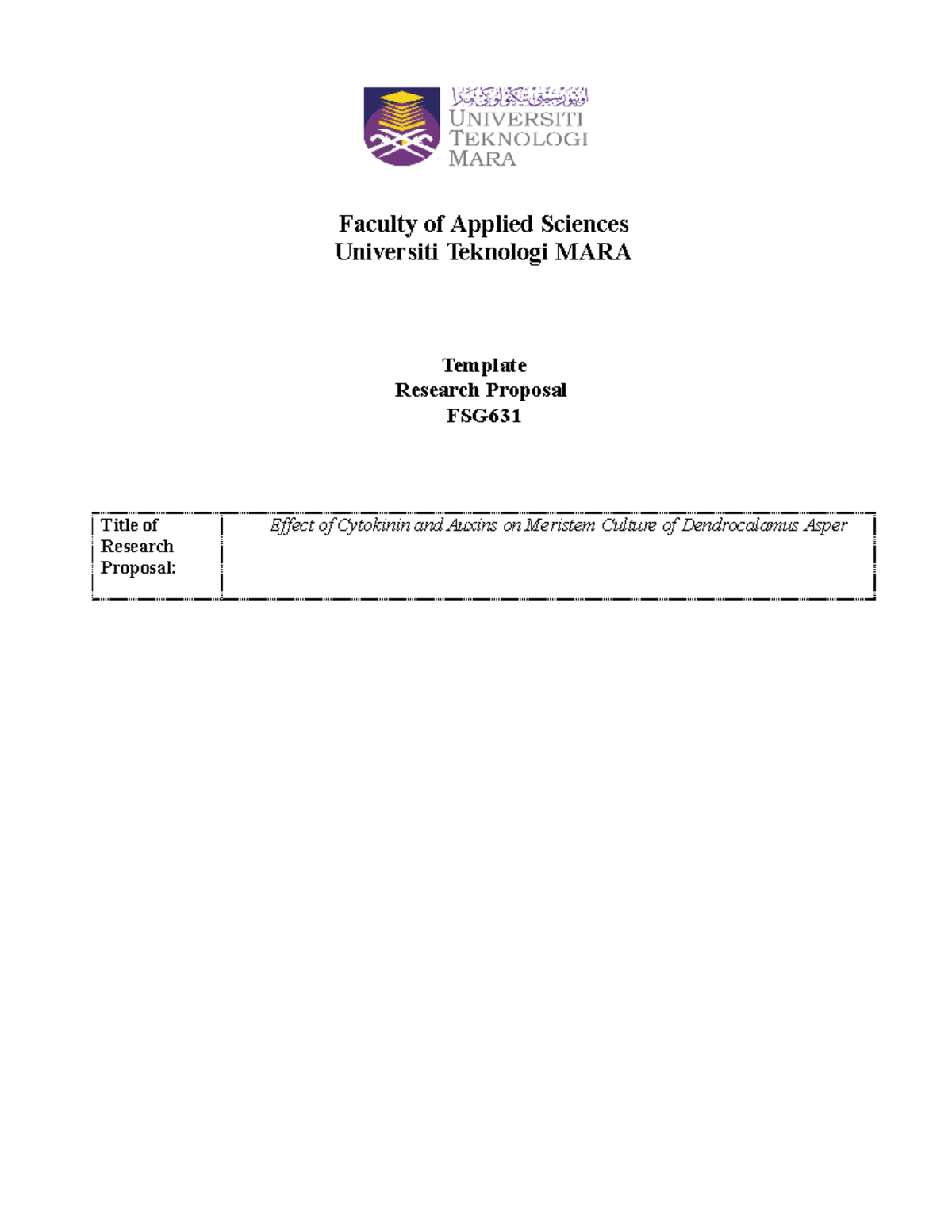 research proposal template curtin university