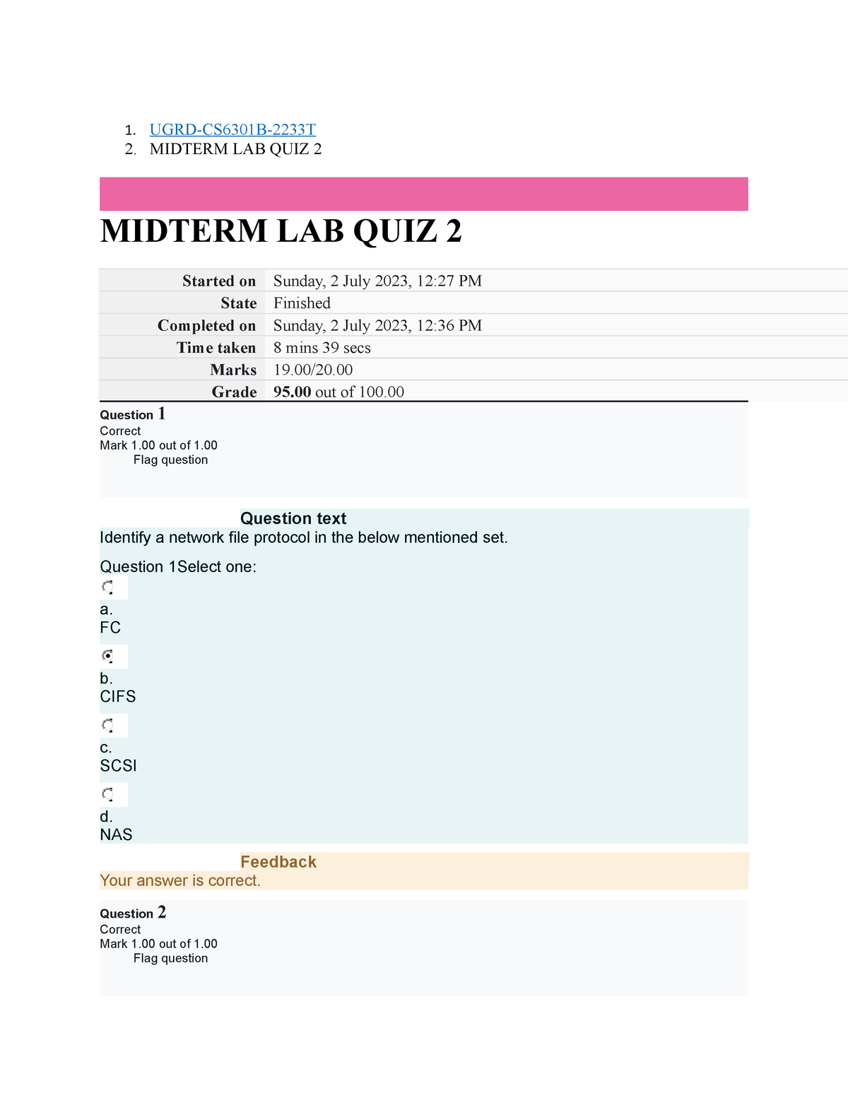 UGRD-CS6301B Integrative Programming And Technologies 1 Mildterm Lab ...