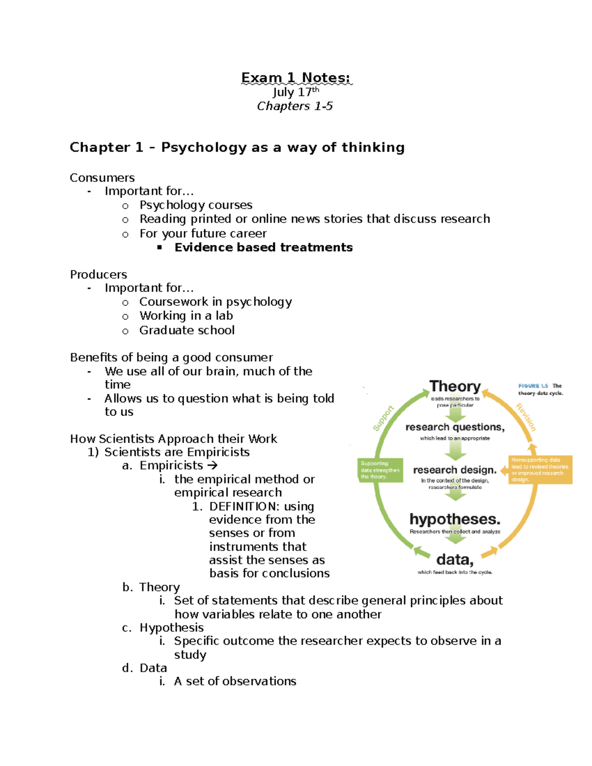 research methods in psychology exam 1