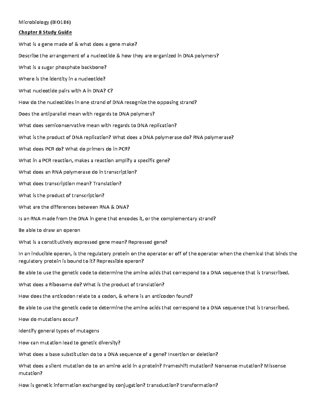 Chapter 8 Study Guide - Warning: TT: undefined function: 32 ...