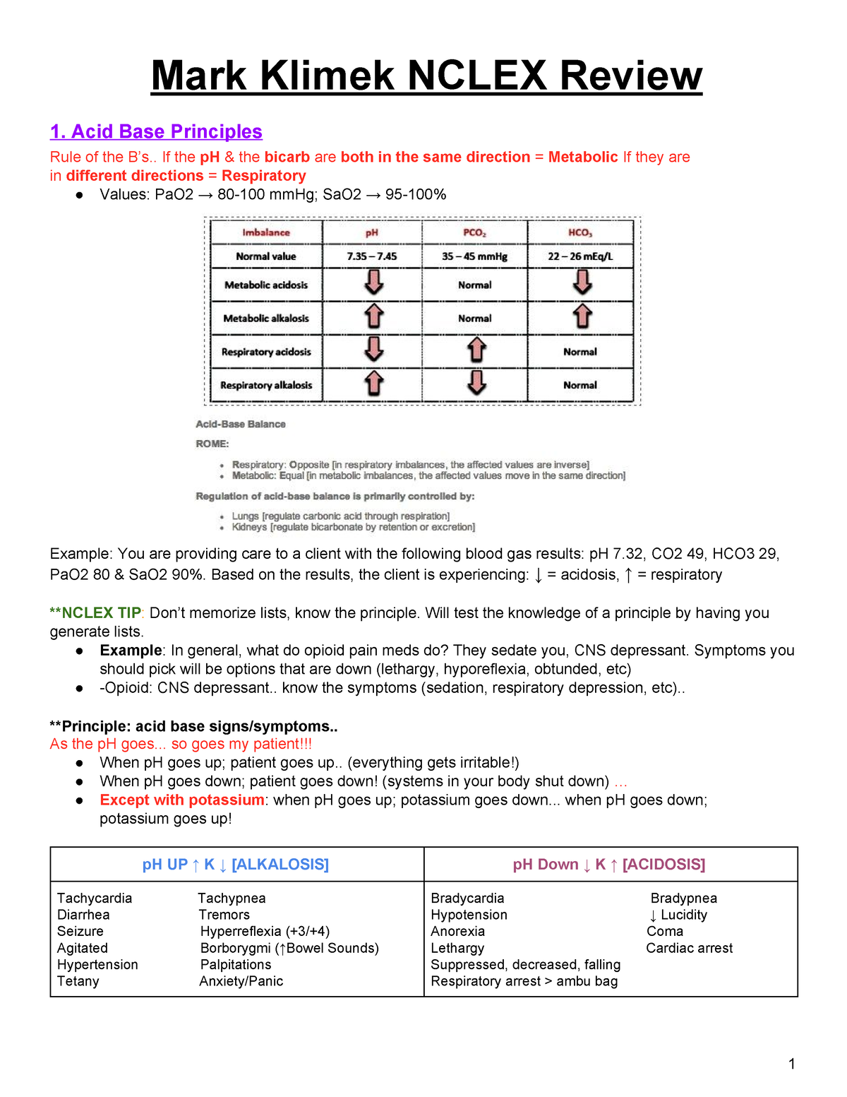 Mark Klimek Nclex Review Nursing OLFU Studocu