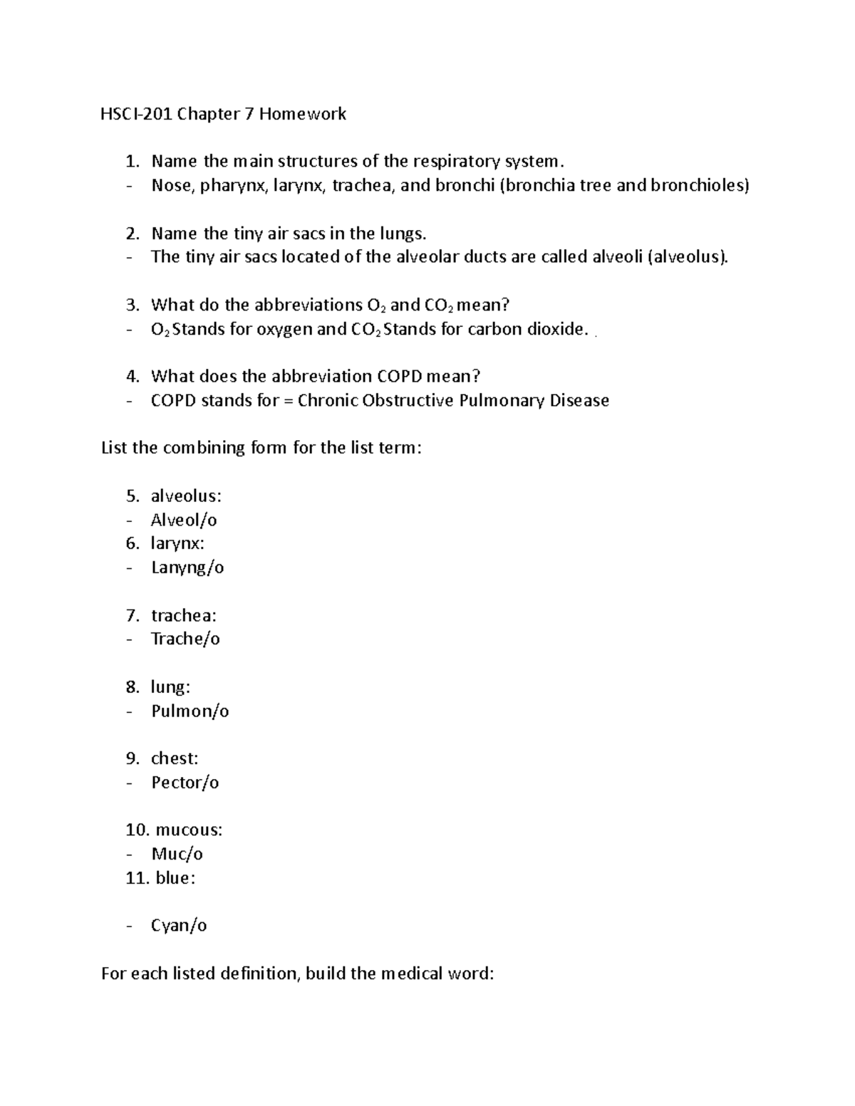 chapter 7 homework answer key