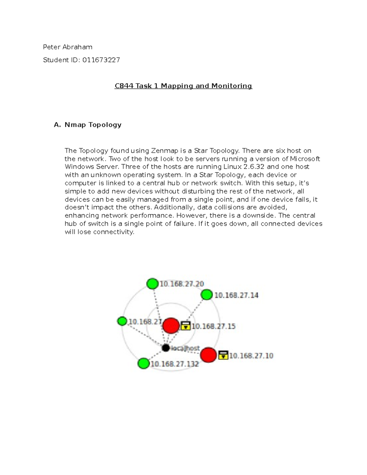 C844 Task 1 - Passed First Try. - Peter Abraham Student ID: 011673227 ...