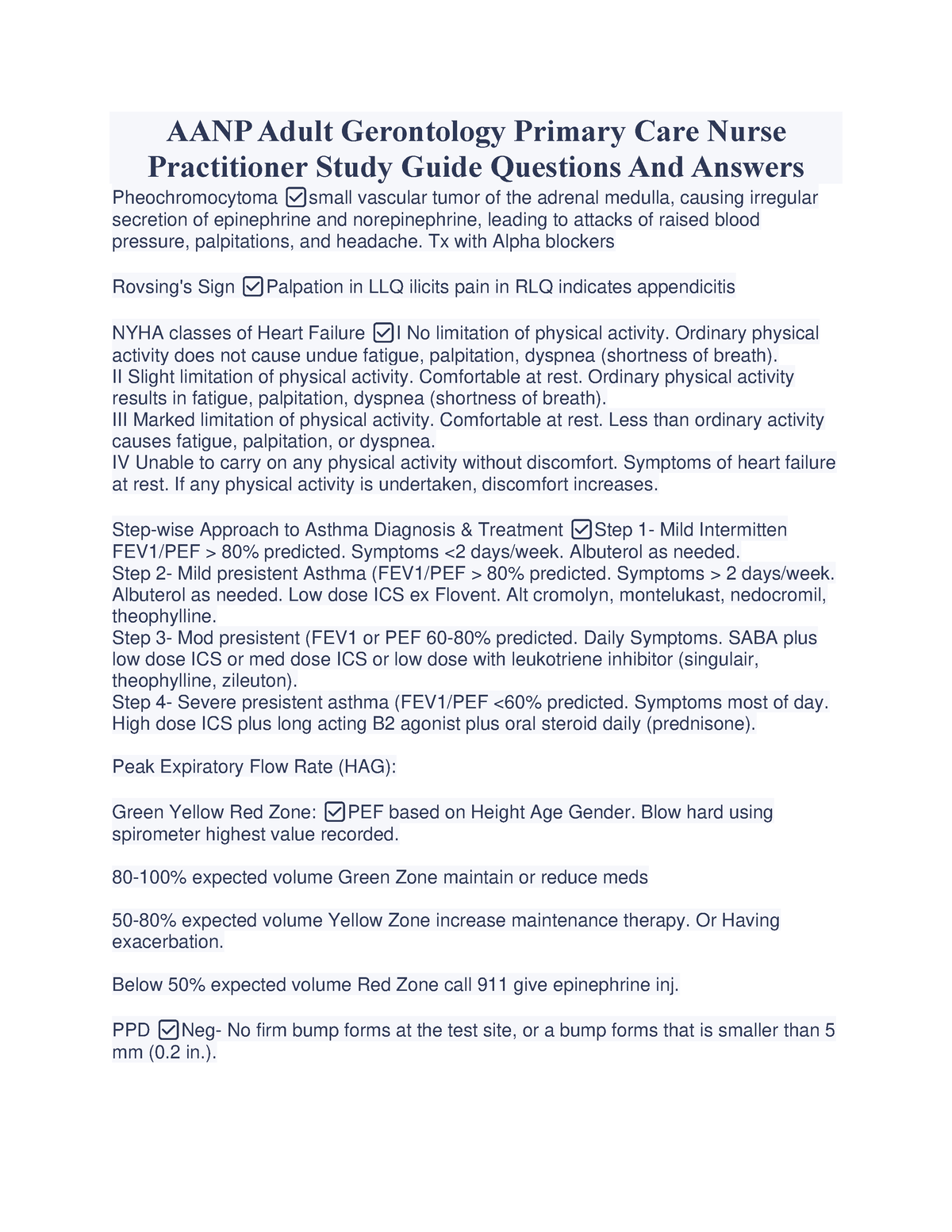 Aanp Adult Gerontology Primary Care Nurse Practitioner Study Guide