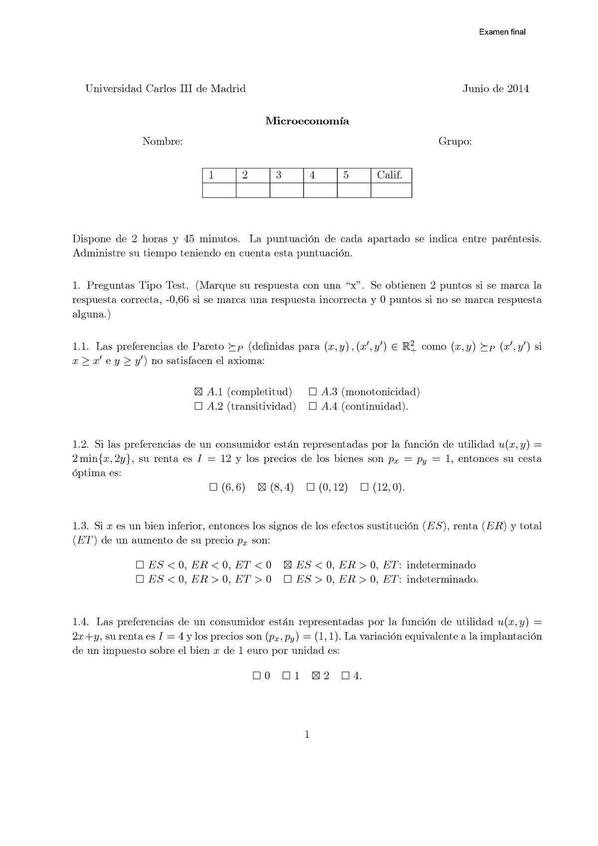 Examen Junio 14 Preguntas Y Respuestas Studocu