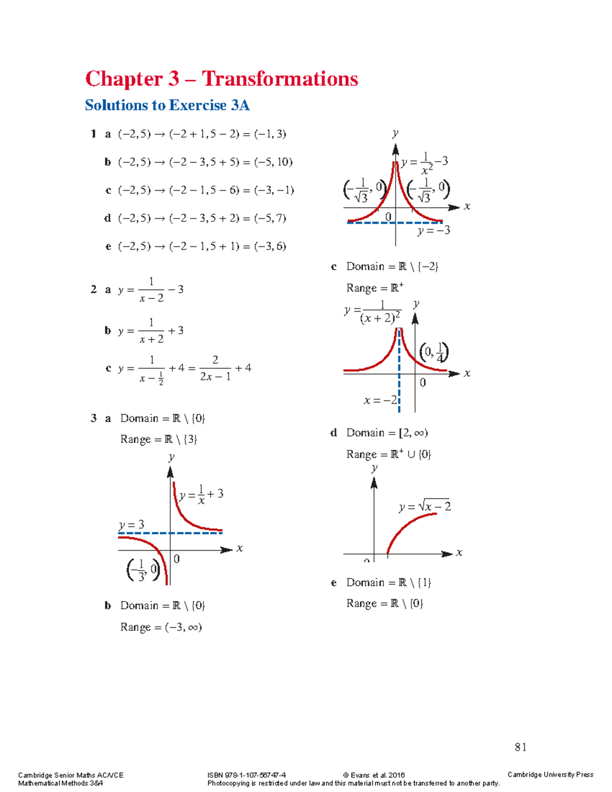 Chapter 3 worked solutions - Chapter 3 – Transformations Solutions to ...