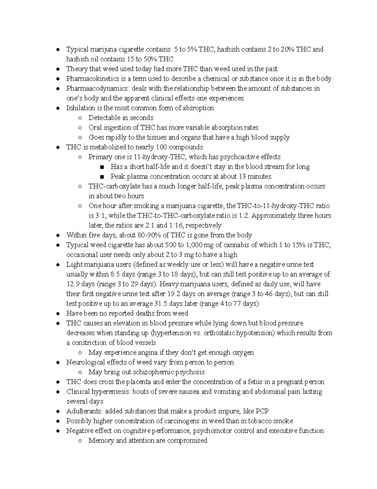 Harming vs. helping - Homework notes - Typical marijuna cigarette ...
