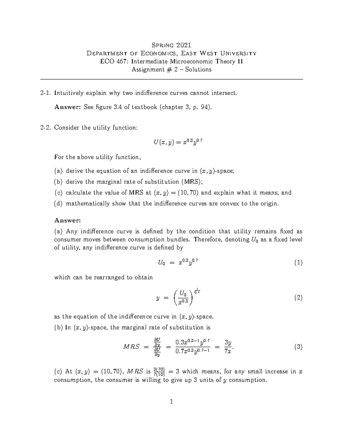 eco 2 solved assignment 2020 21