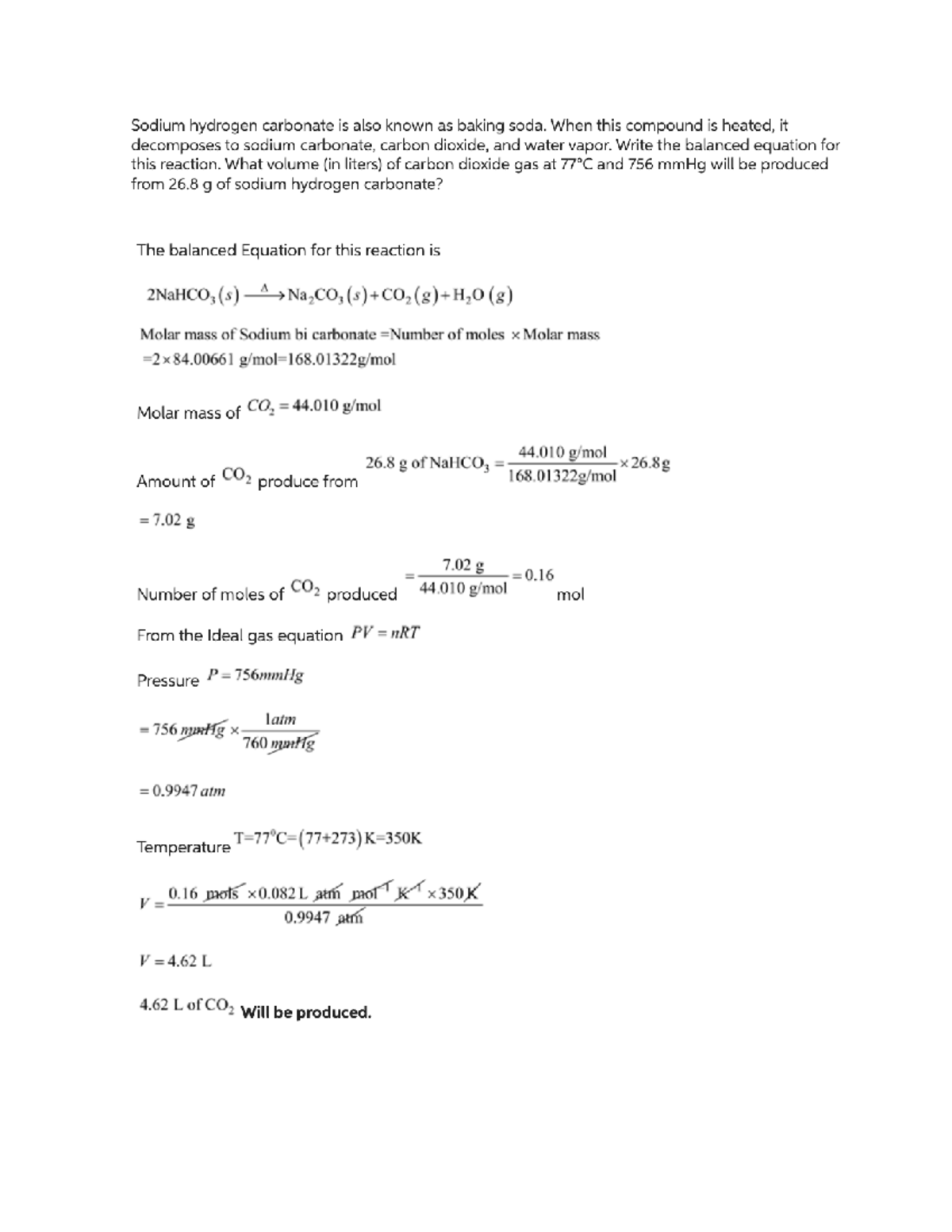 Doc1note93 - study example for the exam - CHEM 1011 - Studocu