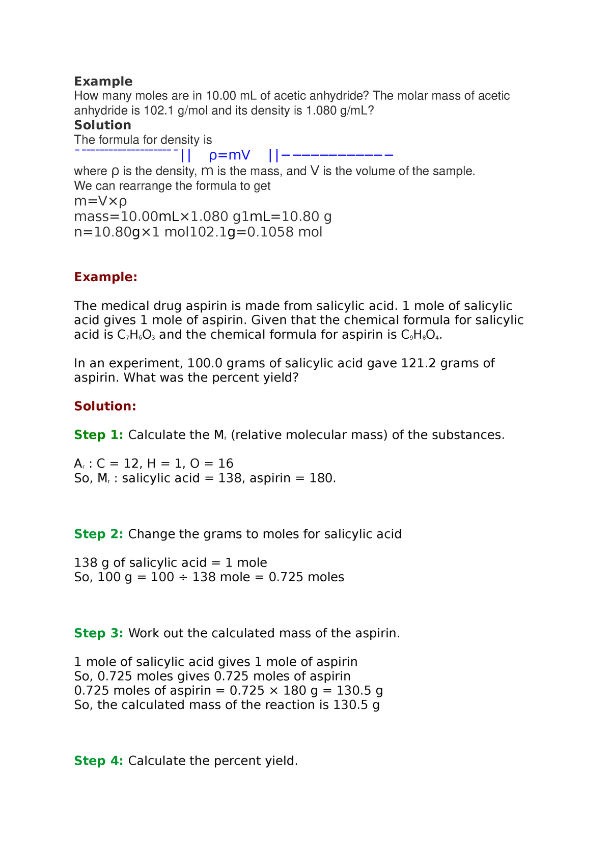 organic-chemistry-prelab-example-how-many-moles-are-in-10-ml-of