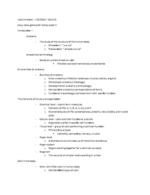 Bio 251 neuronal physiology lab notes - Biology 251 - Studocu