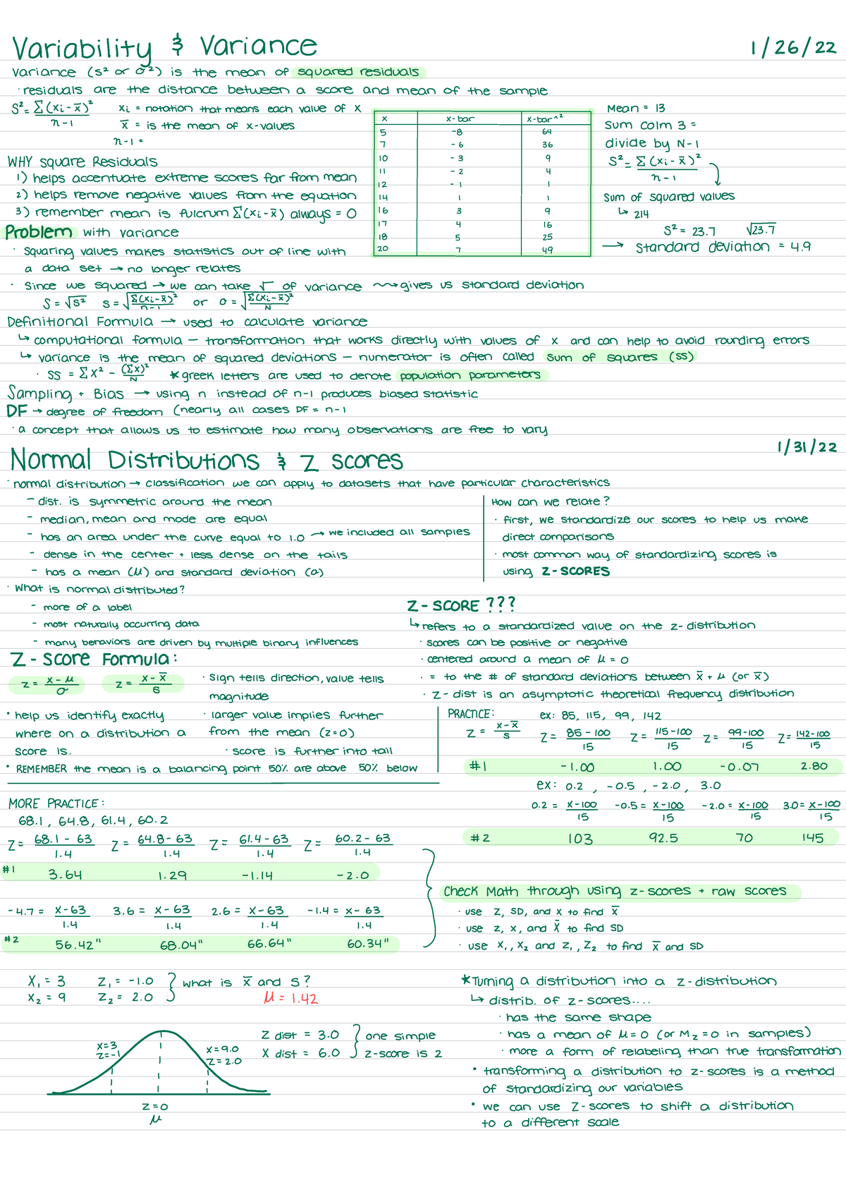 Lecture Notes Variability & Variance - PSYC 200 - Studocu